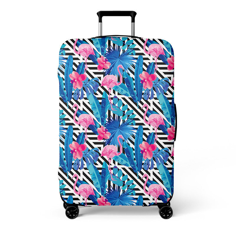 Elastické puzdro na kufor, kapacita 56-75L, polyester, odolný voči opotrebeniu, vzor krajina, mestský minimalistický štýl