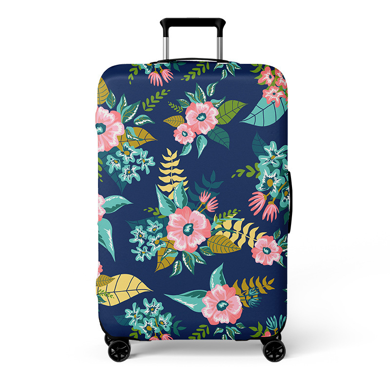 Elastické puzdro na kufor, kapacita 56-75L, polyester, odolný voči opotrebeniu, vzor krajina, mestský minimalistický štýl