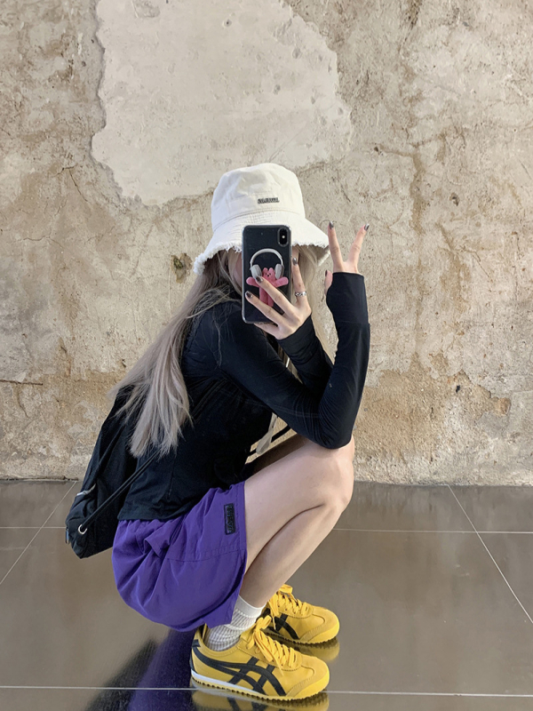 Dámske nohavice s šnúrkou v páse, Harajuku Wind štýl, rovný strih, polyester