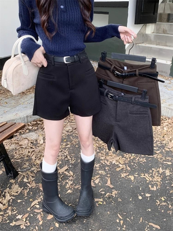 Γυναικείοι καθημερινοί παντελόνες – φαρδιά γραμμή, μήκος τριών τετάρτων, ύφασμα υφαντό, βασικό ύφασμα πολυεστέρας