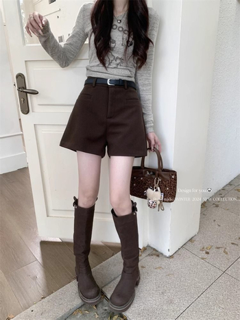 Γυναικείοι καθημερινοί παντελόνες – φαρδιά γραμμή, μήκος τριών τετάρτων, ύφασμα υφαντό, βασικό ύφασμα πολυεστέρας