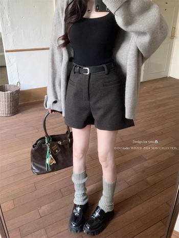 Γυναικείοι καθημερινοί παντελόνες – φαρδιά γραμμή, μήκος τριών τετάρτων, ύφασμα υφαντό, βασικό ύφασμα πολυεστέρας