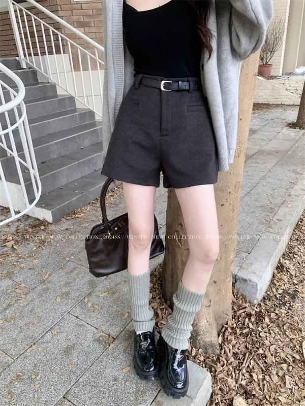 Γυναικείοι καθημερινοί παντελόνες – φαρδιά γραμμή, μήκος τριών τετάρτων, ύφασμα υφαντό, βασικό ύφασμα πολυεστέρας