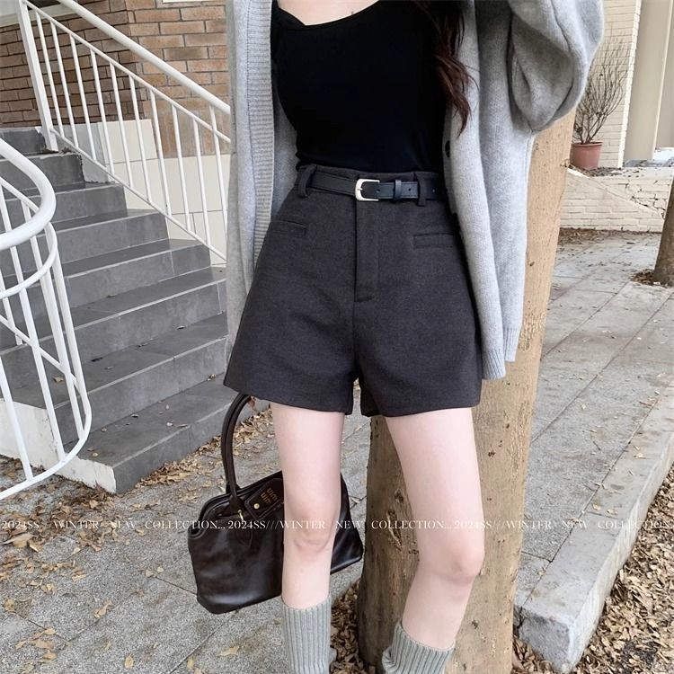 Γυναικείοι καθημερινοί παντελόνες – φαρδιά γραμμή, μήκος τριών τετάρτων, ύφασμα υφαντό, βασικό ύφασμα πολυεστέρας