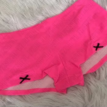 Ženski šorts s niskim strukom i otiskom abecede, dužina do tri četvrtine, poliester, gradski stil