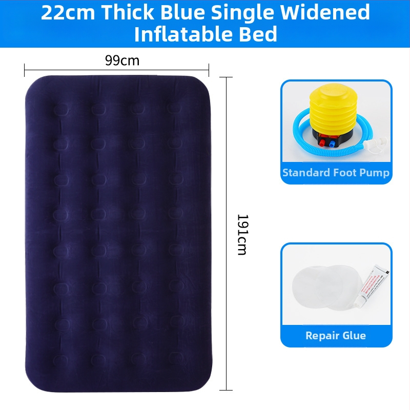 Õhupõhine voodi Aloni, kaal 3 kg, maksimaalne kandevõime 300 kg, flokingu pind