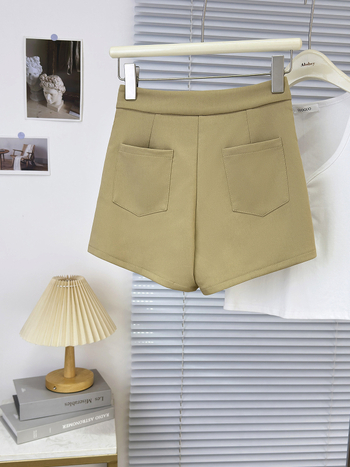 Colanți capri pentru femei, talie înaltă, control abdominal, croială slim, material din amestec bumbac (poliester/elastan)