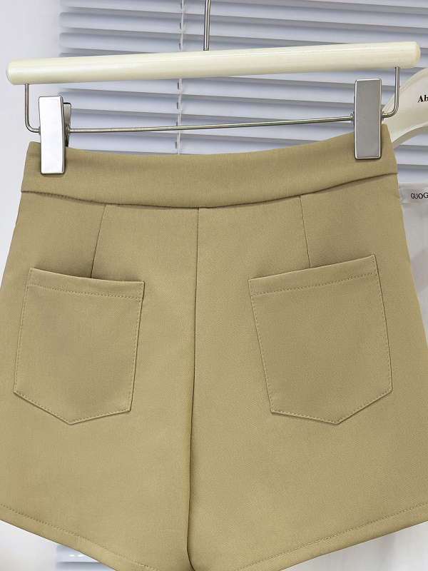 Colanți capri pentru femei, talie înaltă, control abdominal, croială slim, material din amestec bumbac (poliester/elastan)