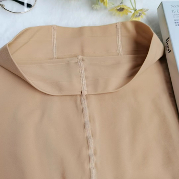 Καλσόν Velvet, ελαφρά διαφανές 15D, αόρατο σχήμα, μονόχρωμο, πολυεστέρας