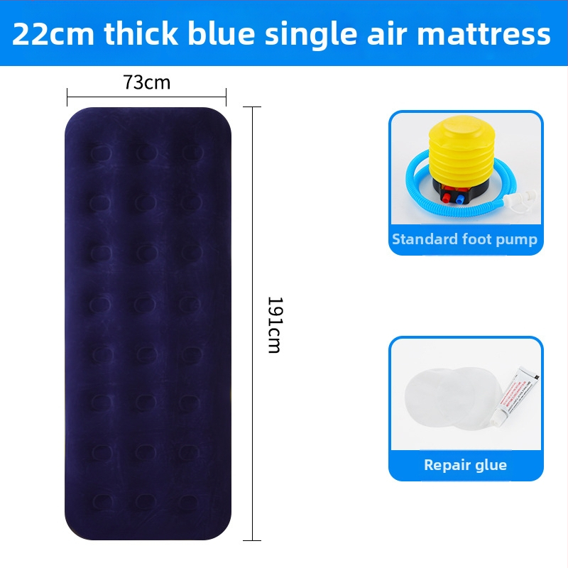 Õhupõhine voodi Aloni, kaal 3 kg, maksimaalne kandevõime 300 kg, flokingu pind