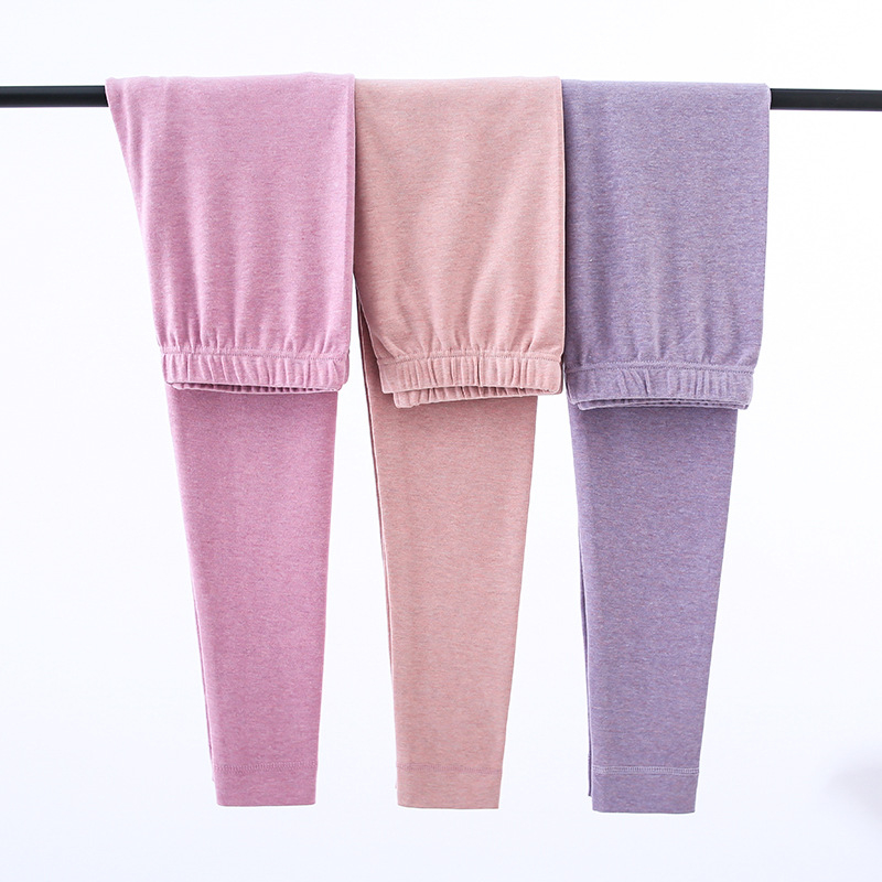 Női 100% pamut nadrág, vastagság 201-250 g/m², meleg, egyszínű, tavasz–ősz