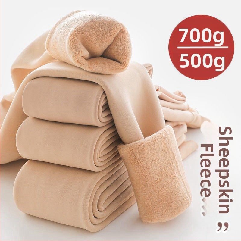 Legíny s Lambswool fleece, extra hrubé, teplé na zimu, unisex