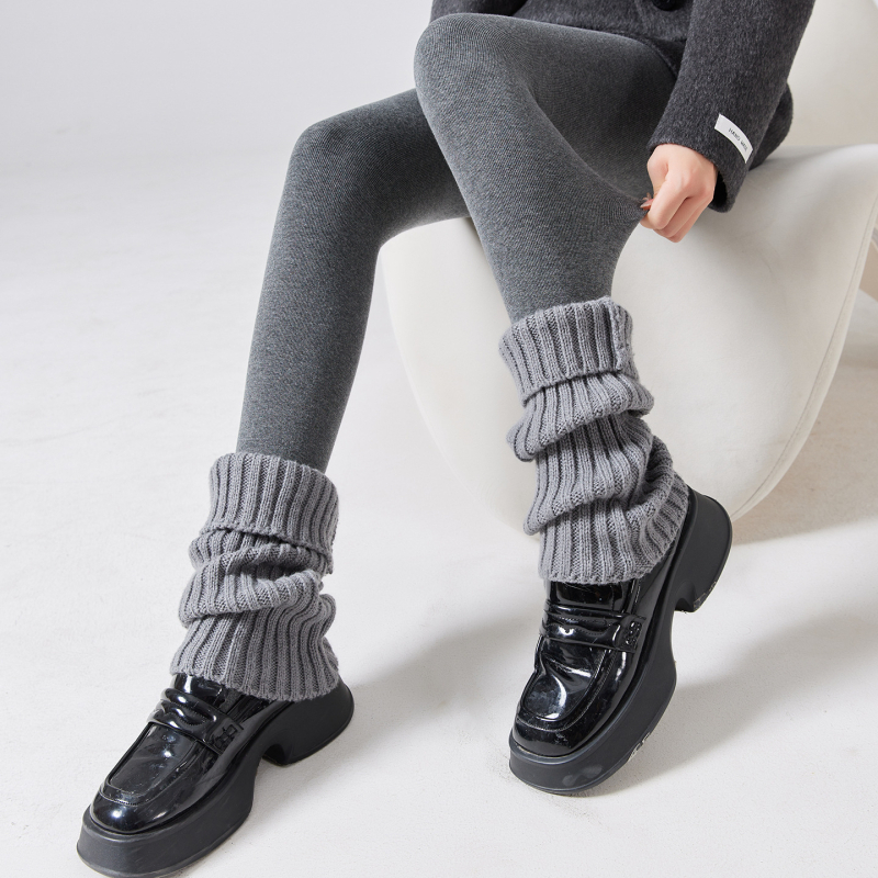 Női harisnya sarokkal, fleece bélés, magas derekú, pamut alapanyagú, vastag téli modell