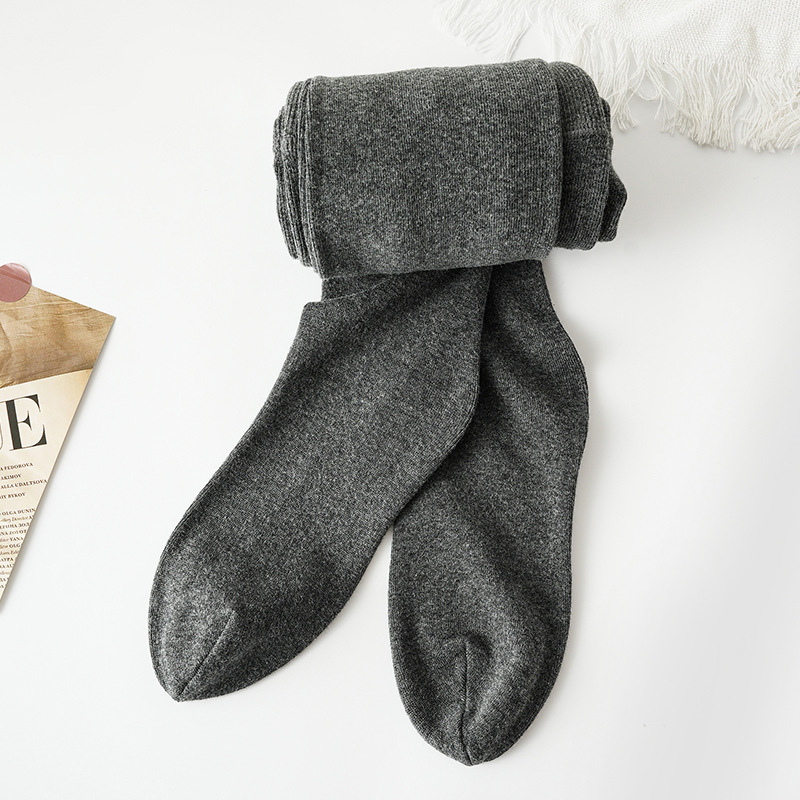 Női harisnya sarokkal, fleece bélés, magas derekú, pamut alapanyagú, vastag téli modell