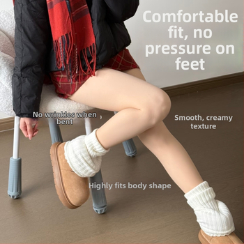 Odnímateľné dvojité legíny na tvarovanie nôh pre ženy, nylon, jednofarebný vzor, hrubé, zimné nosenie, Yunxian