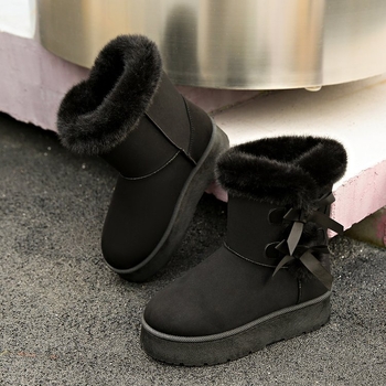 Ženske zimske čizme, visok gornji dio, okrugli vrh, 4 cm peta, PU ulošak, retro Birkenstock stil