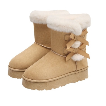 Ženske zimske čizme, visok gornji dio, okrugli vrh, 4 cm peta, PU ulošak, retro Birkenstock stil