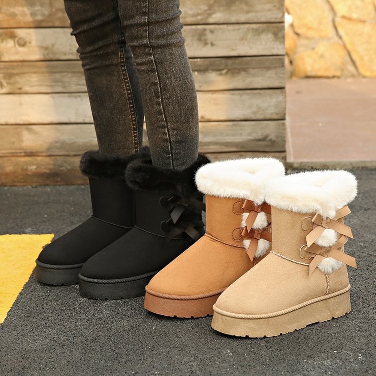Ženske zimske čizme, visok gornji dio, okrugli vrh, 4 cm peta, PU ulošak, retro Birkenstock stil