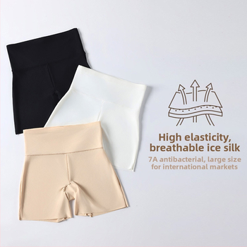 Bešiniai moterų leginsai su aukštu juosmeniu, kvėpuojantis nailono-spandekso audinys, 3/4 ilgio, liesas kirpimas