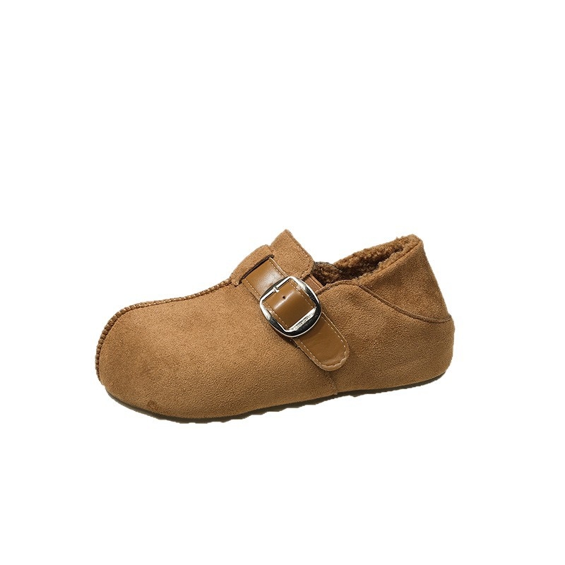 Ženske slip-on čizme s debelom potplatom, unutarnje povećanje visine, PU gornji dio, umjetna fleece podstava, gumeni potplat