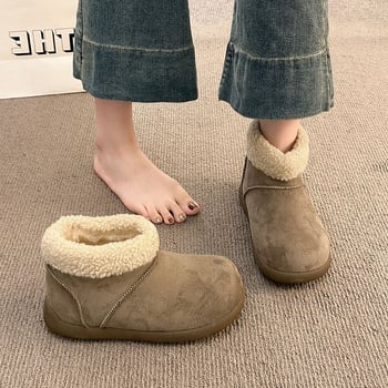 Ženske zimske čizme za snijeg, podstavljene flisom, visokog kroja, gornji materijal: super vlakno, gumeni potplat
