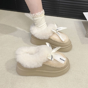 Ženske čizme za snijeg s plišanim podstavom, protuklizna gumena potplata, tople, platforma, slip-on