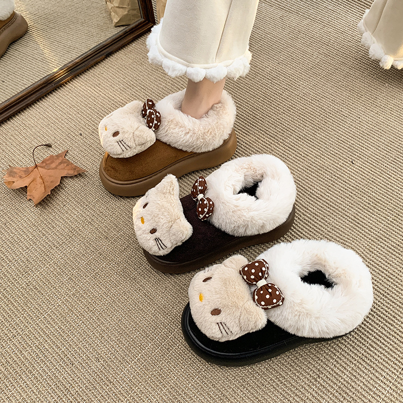 Dámske snehové čižmy s velúr vrškom, gumová podrážka, slip-on, vnútorná výstelka z umelej kožušiny, výška päty 3–5 cm
