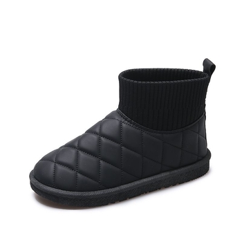 Cizme de zăpadă pentru femei – impermeabile, talpă antiderapantă, căptușite cu fleece, înălțime mid-top, talpă groasă