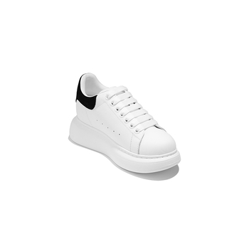 Kožne casual tenisice za svakodnevno nošenje, okrugli vrh, niski gornji dio, debeli klin 6-8 cm, gumeno pjenasta potplata