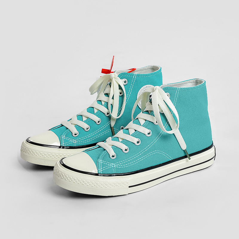 Pantofi din pânză, înălțime înaltă, talpă vulcanizată, stil coreean, ediție de iarnă