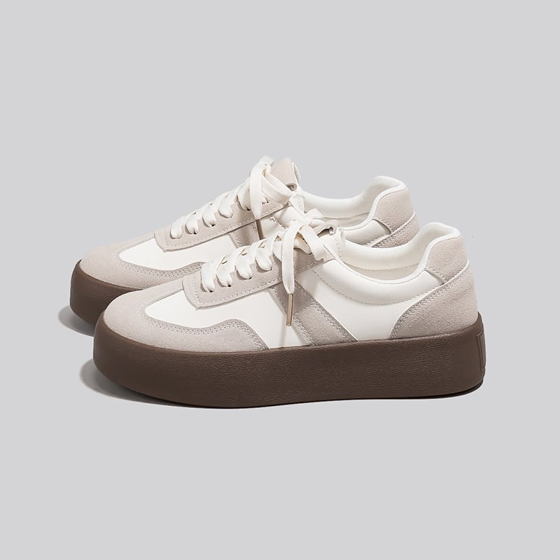 Uniszex kényelmes hétköznapi cipő mindennapi viselethez, kerek orr, PU felsőrész, PVC talp, injekciós formájú talp, fűzővel záródó, alacsony felsőrész, EVA talpbetét, vastag talp 3-5 cm