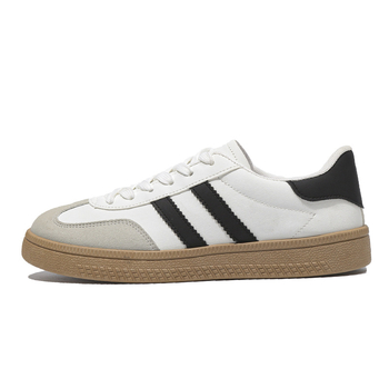 Pantofi sport pentru femei cu partea superioară din PU, căptușire din plasă respirabilă, închidere cu șireturi, talpă din cauciuc