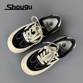 Γυναικεία casual δερμάτινα sneakers από δέρμα αγελάδας, στρογγυλή μύτη, χαμηλό κολάρο, φτέρνα 3–5 εκ, σόλα από καουτσούκ