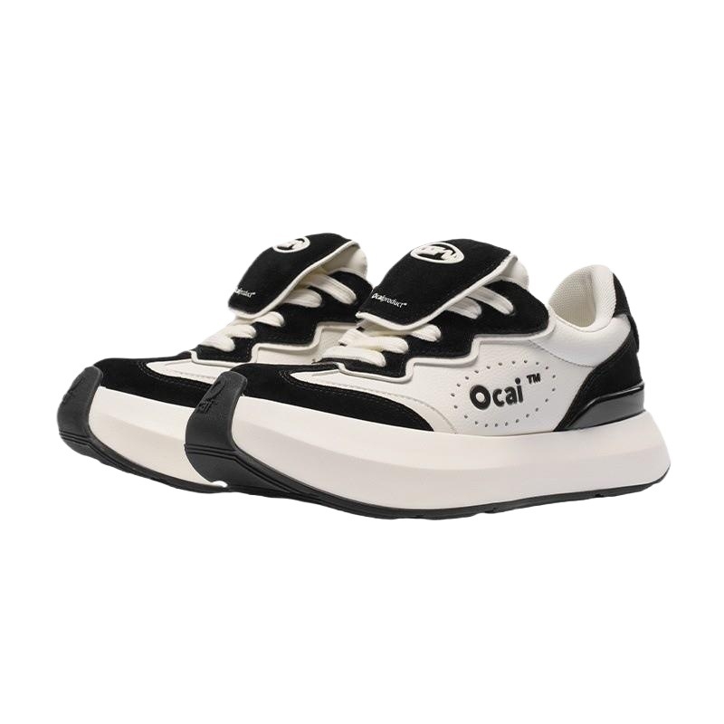 Ocai Cloud Runner Casual tenisice s kožnim gornjim dijelom, kožnom unutrašnjošću, EVA uloškom, gumastim potplatom, vezanje šnalama, povećanje visine 3-7 cm