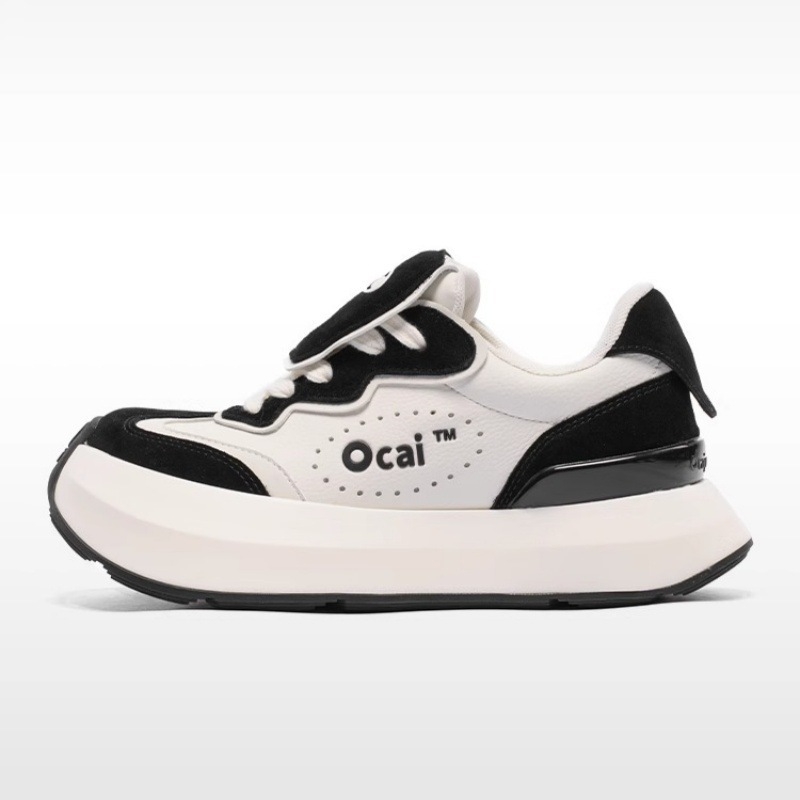 Ocai Cloud Runner Casual tenisice s kožnim gornjim dijelom, kožnom unutrašnjošću, EVA uloškom, gumastim potplatom, vezanje šnalama, povećanje visine 3-7 cm