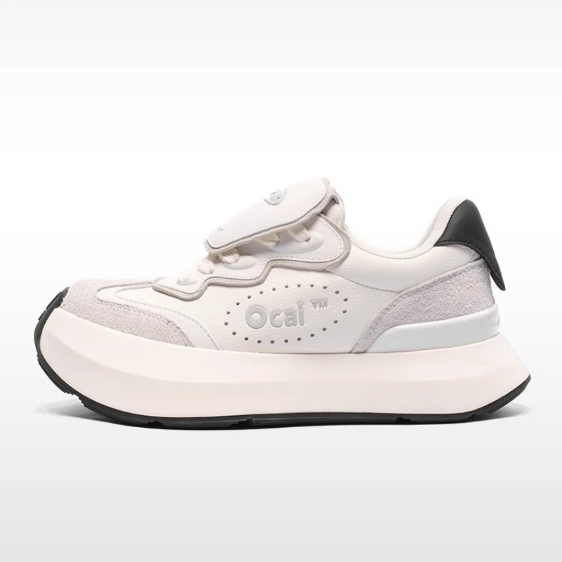 Ocai Cloud Runner Casual tenisice s kožnim gornjim dijelom, kožnom unutrašnjošću, EVA uloškom, gumastim potplatom, vezanje šnalama, povećanje visine 3-7 cm