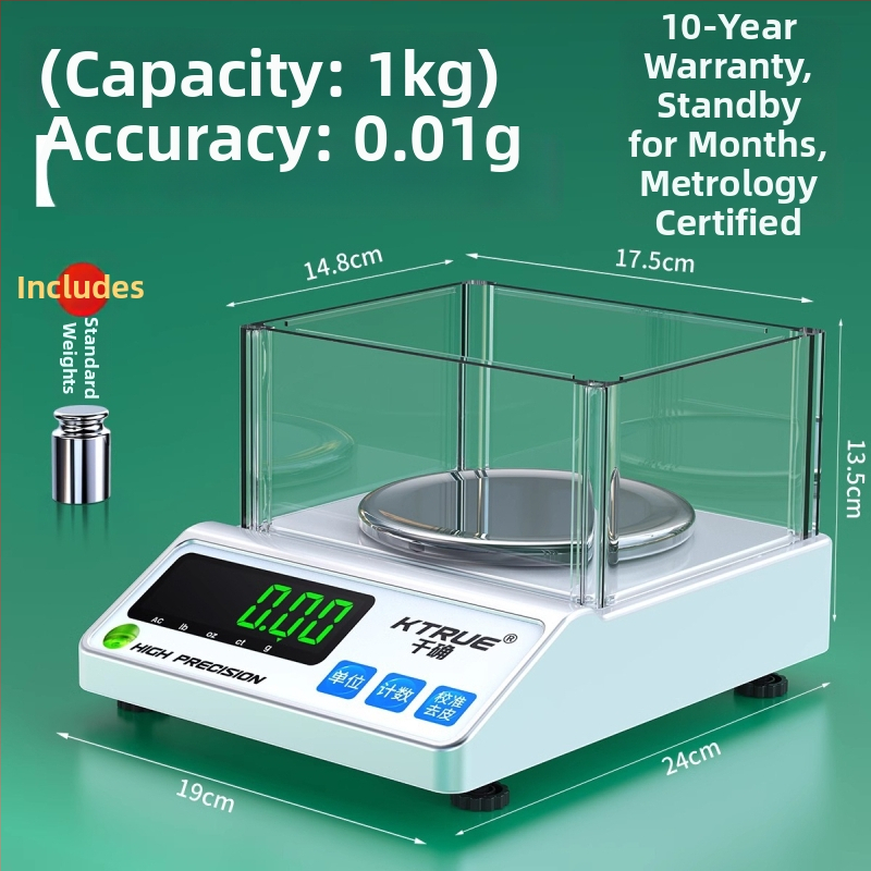 Tekstilā elektroniskā svari audumu mērīšanai, gramparaugs, diska tipa svars – Qianque Jewelry Scale