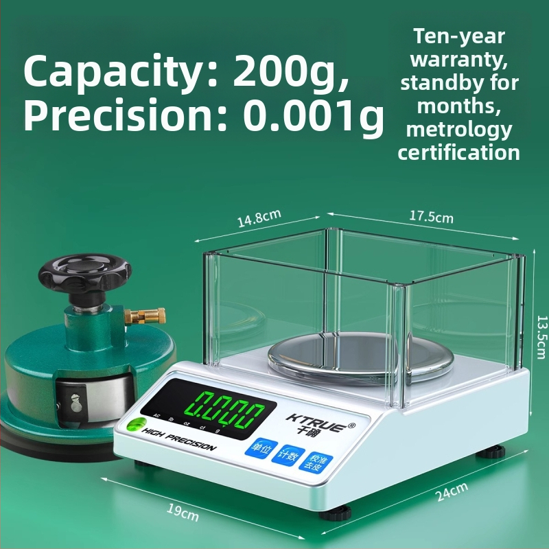 Qianque juvelyrinių svarstyklių elektroninė pusiausvyra, modelis Jewelry scale; tekstilės ir audinių svėrimas; popieriaus ir kartono svėrimas; gramų ėmimas; pūkų diskas