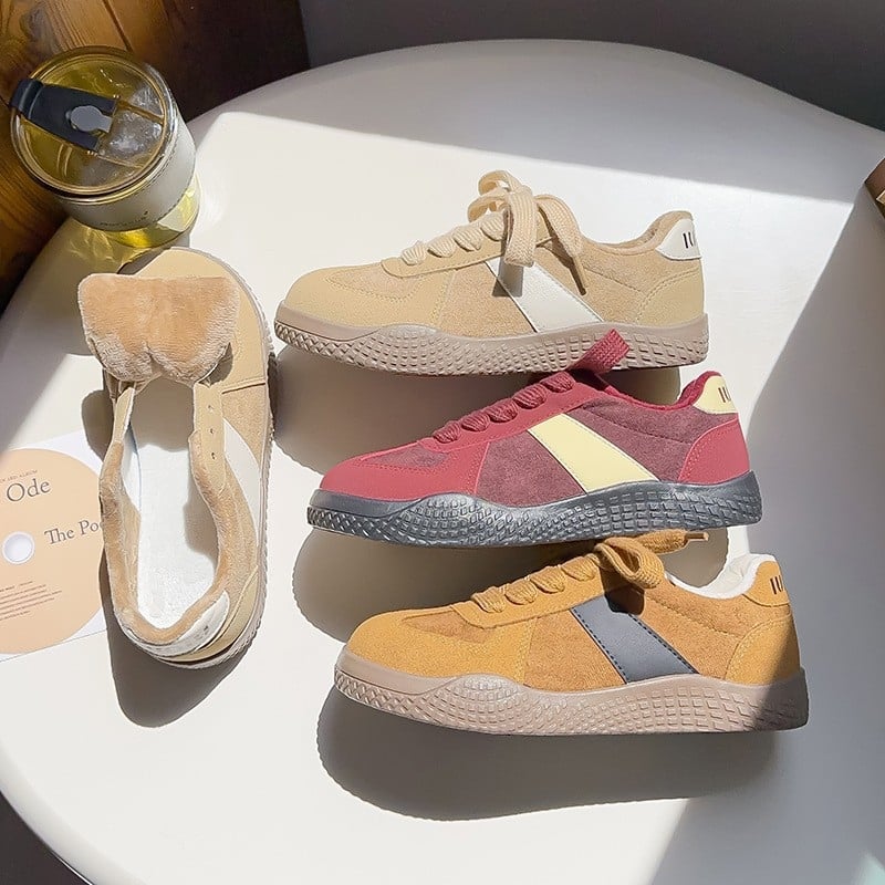 Be-6799 Bell női vászon sneakers — retro vastag talp, vulkanizált gumitalp, légáteresztő pamut bélés, alacsony felső rész, koreai stílus