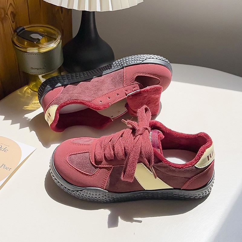 Be-6799 Bell női vászon sneakers — retro vastag talp, vulkanizált gumitalp, légáteresztő pamut bélés, alacsony felső rész, koreai stílus