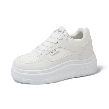 Női lépőcipő, légáteresztő vastag talppal, alacsony felsőrész PU-ból, gumírozott talp, kényelmes és kopásálló, nyár 2025