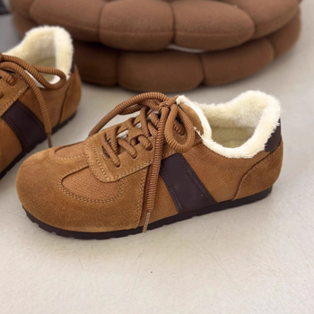 Női mule cipő kerek orrú, PU felsőrész, plüss bélés, gumitalp