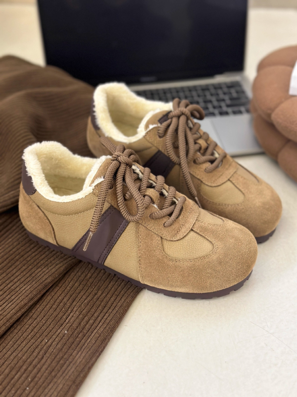 Női mule cipő kerek orrú, PU felsőrész, plüss bélés, gumitalp