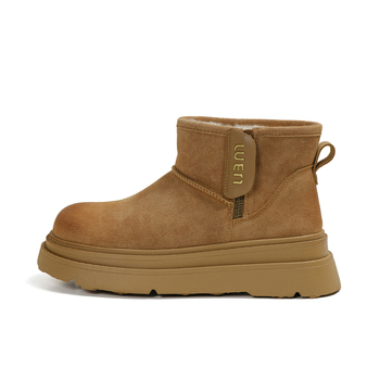 Női hócsizma mikroszálas felsőrész, gumitalp, oldalsó cipzár, középmagas szár, mesterséges szőrme belső