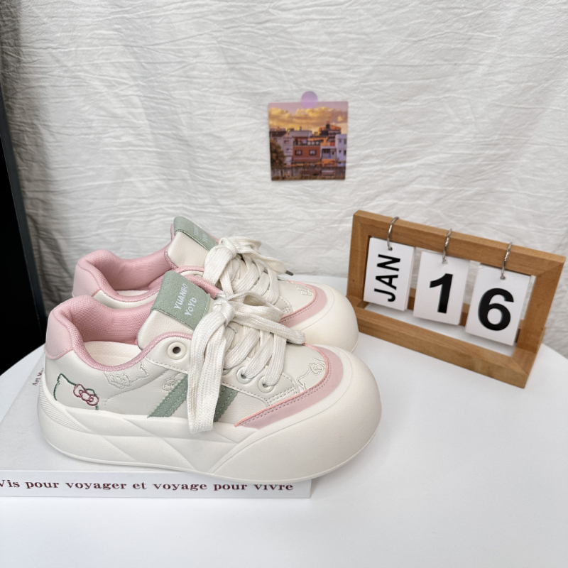 Canvas tenisky s hrubou podrážkou, retro chic štýl (nízky vrchný diel, PU horný materiál, gumová podrážka, šnúrky, priedušné vnútro s sieťovinou)