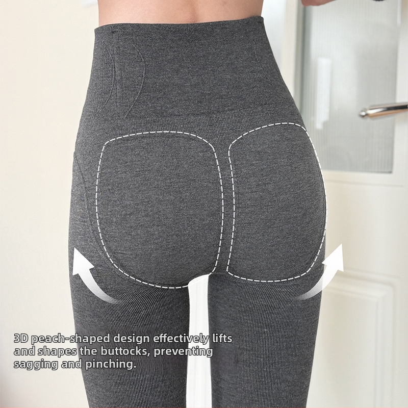 Női magas derekú formázó harisnya — viszkóz rost, formázás és meleg tartás, vastag, egyszínű