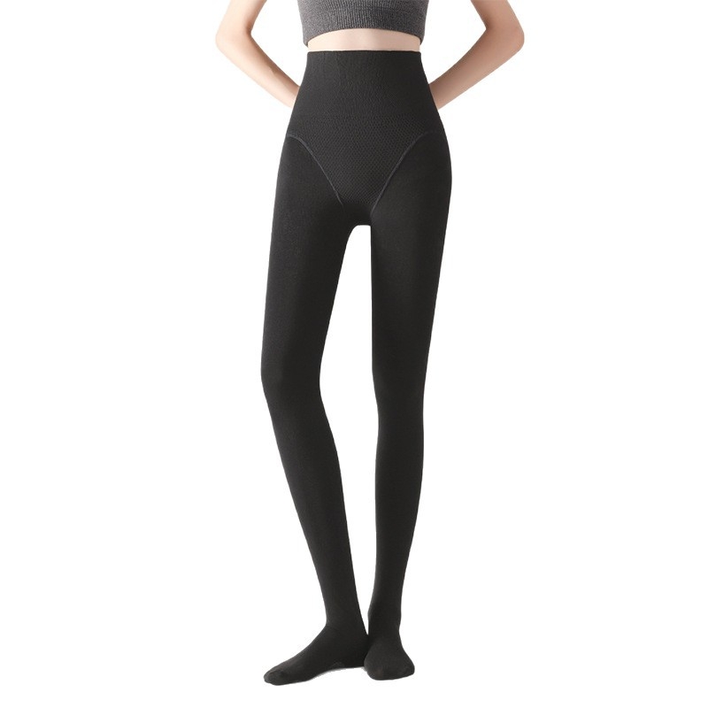 Női magas derekú formázó harisnya — viszkóz rost, formázás és meleg tartás, vastag, egyszínű