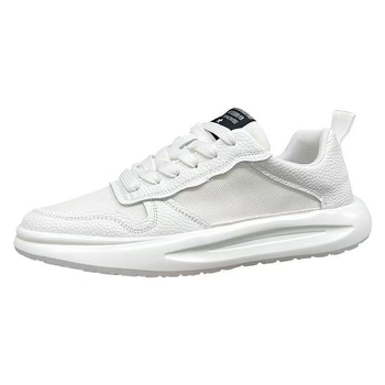 Muške sportske casual tenisice s gornjim dijelom PU+ mesh; gumena potplata; prozračnost; vezanje; niski gornji dio; okrugli vrh