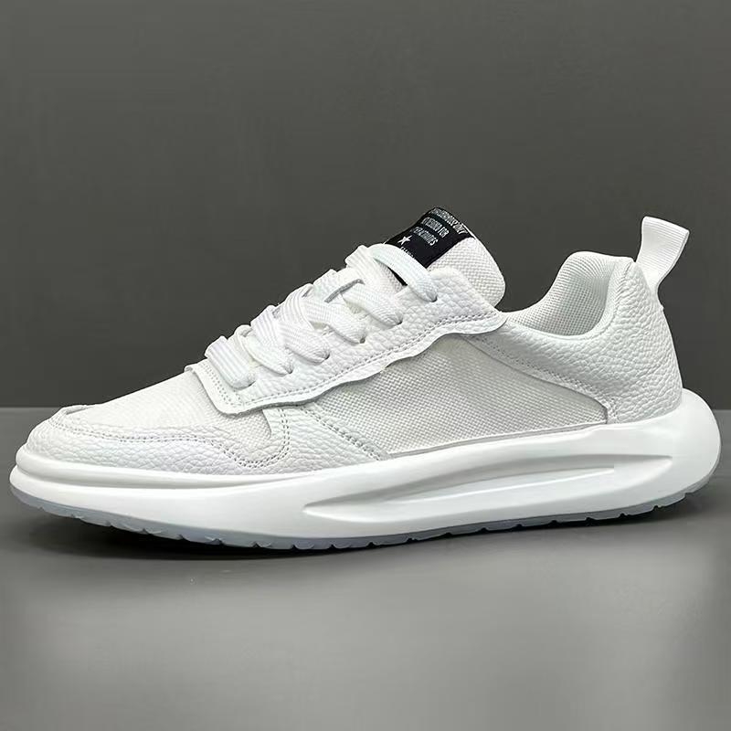 Muške sportske casual tenisice s gornjim dijelom PU+ mesh; gumena potplata; prozračnost; vezanje; niski gornji dio; okrugli vrh