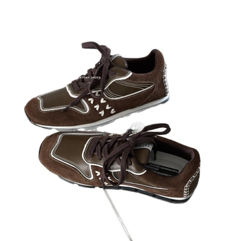 Дамски кецове с повдигащ дизайн и ретро стил, горна част синтетична кожа, вътрешен материал имитационна кожа, подметка анти-слип гума, закопчаване връзки